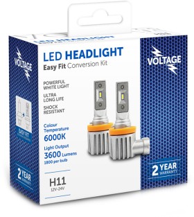 Voltage+6000K+Easy+Fit+LED+Headlight+Globe+Kits