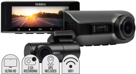 Uniden+Ultra+HD+4K+Dual+Recording+Wi-Fi+GPS+Dash+Cam