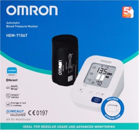 Omron+HEM7156T+Bluetooth+Automatic+Blood+Pressure+Monitor