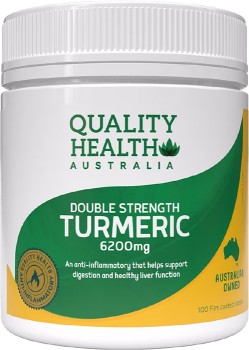 Quality+Health+Double+Strength+Turmeric+6200mg+100+Tablets