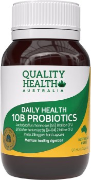 Quality+Health+Daily+Health+10B+Probiotics+60+Capsules