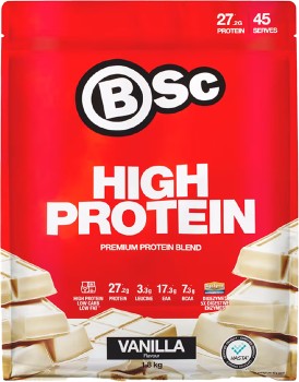 BSc+Body+Science+High+Protein+Powder+Vanilla+-+1.8kg