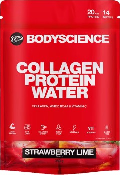 BSc+Body+Science+Collagen+Protein+Water+350g+Strawberry+Lime