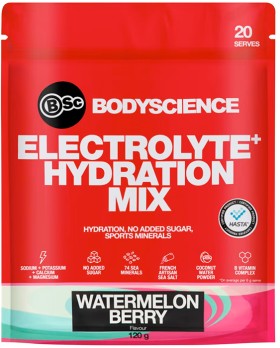 BSc+Body+Science+Electrolyte%2B+Hydration+Mix+120g+Watermelon+Berry