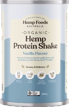 Hemp+Foods+Australia+Organic+Hemp+Protein+Vanilla+420g