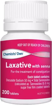 Chemists+Own+Laxative+with+Senna+200+Tablets