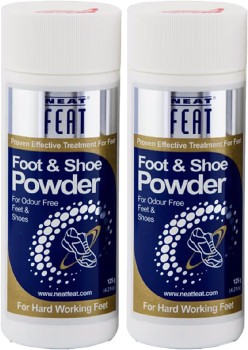 Neat+Feat+Foot+%26amp%3B+Shoe+Powder+Odour+Elimnating+2+x+125g