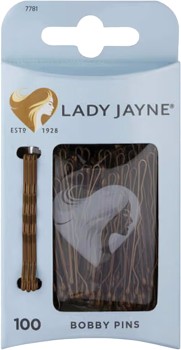 Lady+Jayne+Bobby+Pins+Brown+100+Pack