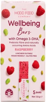 The+Mood+Food+Company+Natural+Wellbeing+Bars+Raspberry+5+X+25g