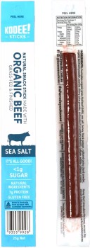 Kooee+Sticks+Organic+Beef+Sea+Salt+25g