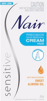 Nair-Sensitive-Facial-Hair-Removal-Cream-20g on sale