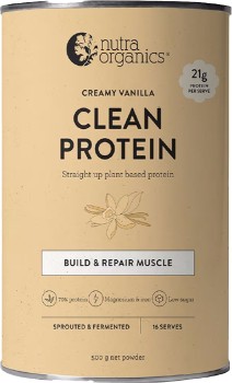 Nutra+Organics+Plant+Based+Clean+Protein+Creamy+Vanilla+500g