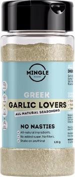 Mingle+Seasoning+Greek+Garlic+Lovers+120g