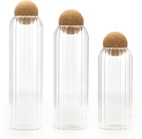 Home+Stories+Fluted+Glass+Container+3+Pack