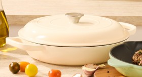 Home-Stories-Cast-Iron-Pan-with-Lid on sale