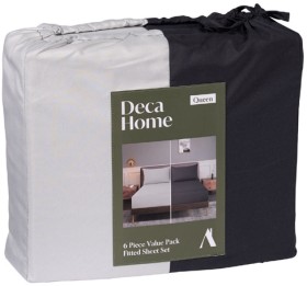 Deca-Home-Fitted-Sheet-Value-Pack-Queen on sale
