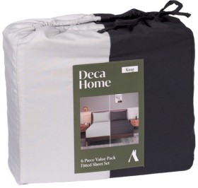 Deca-Home-Fitted-Sheet-Value-Pack-King on sale