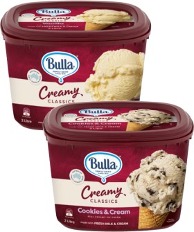 Bulla-Creamy-Classic-2-Litre on sale