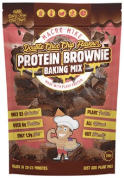 Macro+Mike+Double+Choc+Chip+Protein+Brownie+Baking+Mix+250g