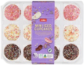 Coles+Mini+Iced+Cupcakes+240g