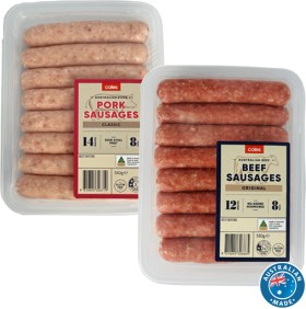 Coles+Sausages+550g