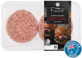 Coles+Finest+Australian+No+Added+Hormones+Beef+Brisket+Burgers+600g