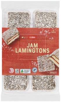 Coles+Jam+Lamingtons+6+Pack+350g