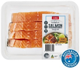 Coles+Tasmanian+Salmon+Portions+Skin+On+4+Pack+460g