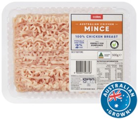 Coles+RSPCA+Approved+Chicken+Breast+Mince+500g