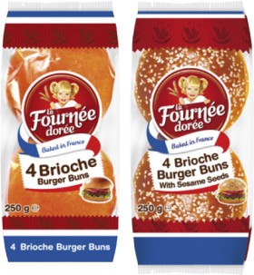 La+Fournee+Doree+Brioche+Buns+or+Rolls+250g-300g