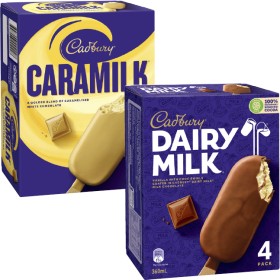 Cadbury+Dairy+Milk+Sticks+4+Pack+360mL