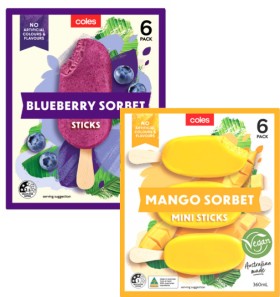 Coles+Sorbet+Sticks+6+Pack+360mL-420mL