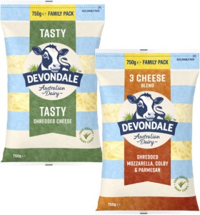 Devondale+Shredded+Cheese+750g