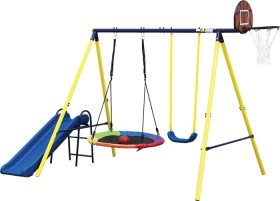 Skyfly+Swing+with+Slide+and+Hoop+Set