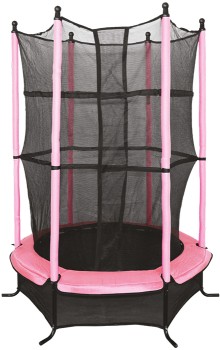 Skyfly+4.5ft+Mini+Trampoline+Pink