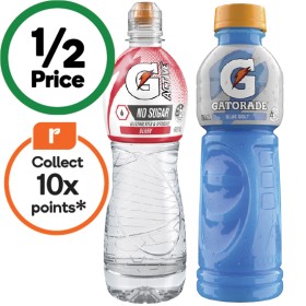 Gatorade-Sports-Drink-or-G-Active-Flavoured-Water-600ml on sale