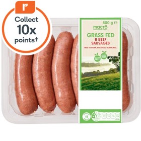 Macro+Australian+Grass+Fed+Beef+or+Extra+Lean+Beef+Sausages+500g+Pk+6