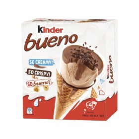 Kinder+Bueno+Frozen+Dessert+Cones+360ml+Pk+4