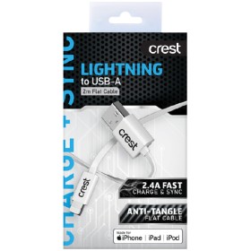 Crest+Lightning+to+USB-A+Flat+Cable+Pk+1