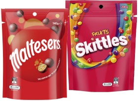 M%26amp%3BM%26%23039%3Bs+120%E2%80%91180g%2C+Maltesers+120%E2%80%91140g%2C+Pods+160g+or+Skittles+120%E2%80%91200g+Share+Pack+Selected+Varieties