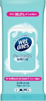 Wet+Ones+Be+Gentle+Sensitive+Antibacterial+Wipes+40+Pack