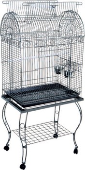 Bird+Cage+%2B+Stand+with+Castor+Wheels+65x45x135cm