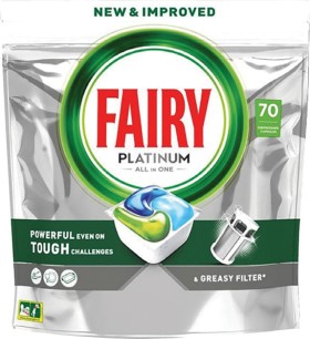 Fairy+Platinum+All+in+One+Dish+Capsules+Regular+70+Pack