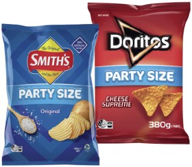 Doritos+Corn+Chips%2C+Smith%26rsquo%3Bs+Crinkle+Cut+Chips+Party+Size+380g+or+Red+Rock+Deli+Chips+290g+Selected+Varieties