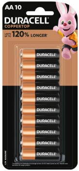 Duracell+Coppertop+Batteries+AA+10+Pack+or+AAA+8+Pack