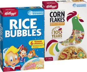 Kellogg%26rsquo%3Bs+Corn+Flakes+380g+or+Rice+Bubbles+250g