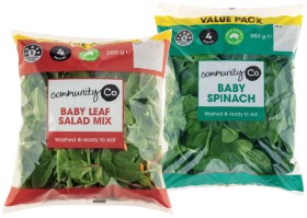 Community+Co+Baby+Leaf+Salad+Mix+or+Baby+Spinach+Big+Bag+260g