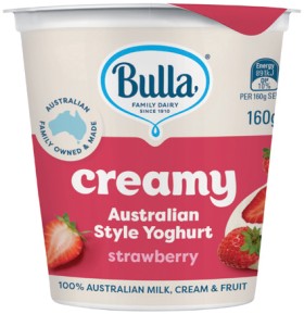 Bulla+Creamy+Australian+Style+Yoghurt+160g+Selected+Varieties