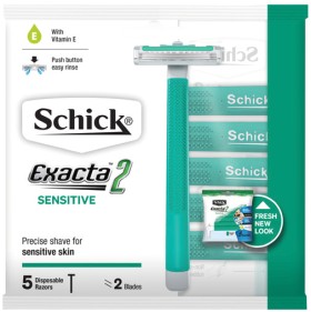 Schick+Exacta+2+Sensitive+Disposable+Razors+5+Pack