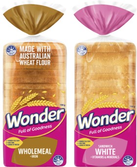 Wonder+White+or+Wholemeal+Bread+680-700g+Selected+Varieties